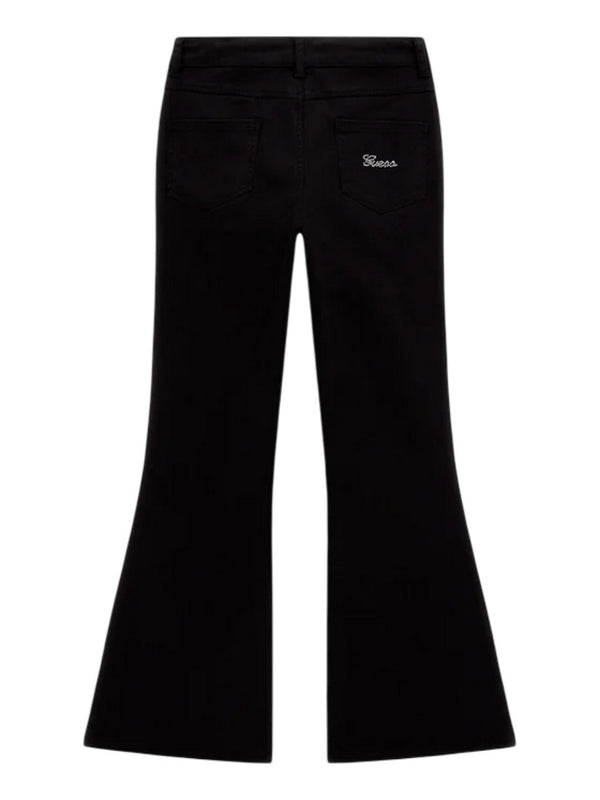 Guess Bootcut Fit Pantaloni In Tessuto Neri Bambine Ragazze