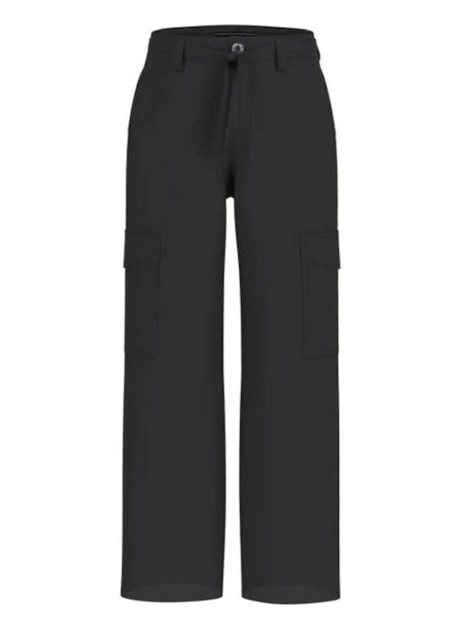 Guess Pantalon cargo entièrement noir pour enfant et adolescent