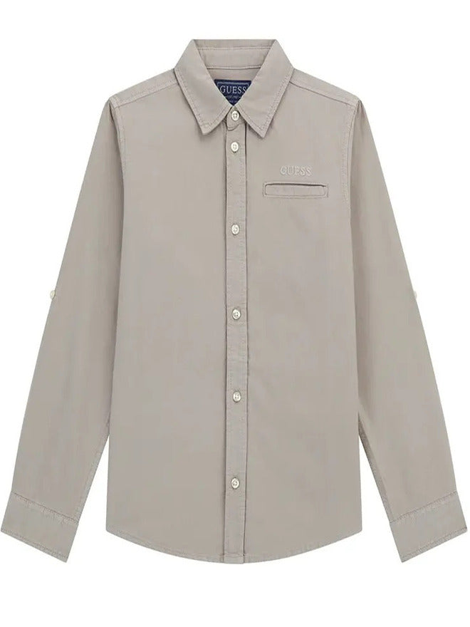 Guess Kids Chemise Oxford Beige Enfant