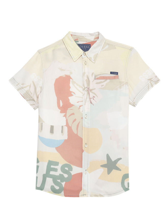 Guess Kids Camicia Smanicata Multicolore Bambino