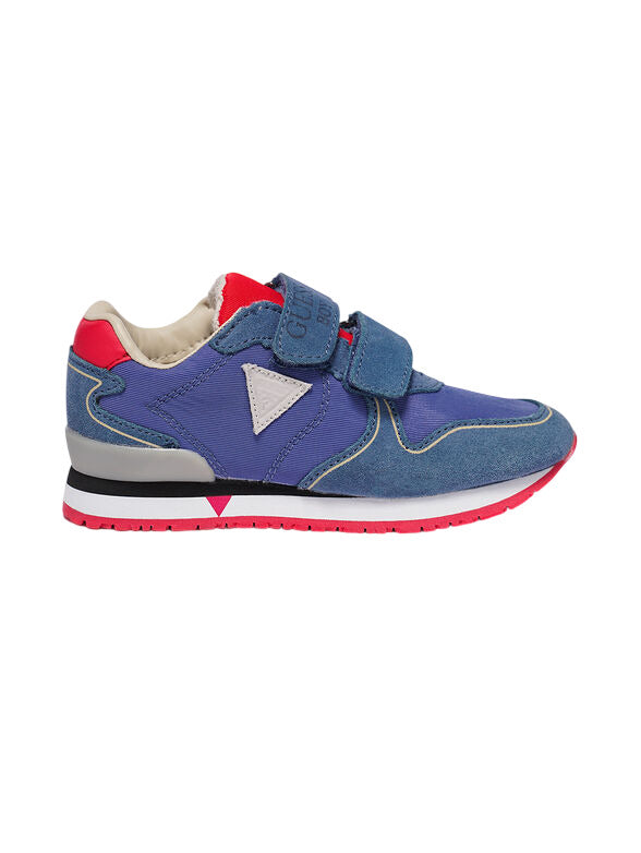 Guess Glorym Jr Chaussures à Scratch Bleu Enfant