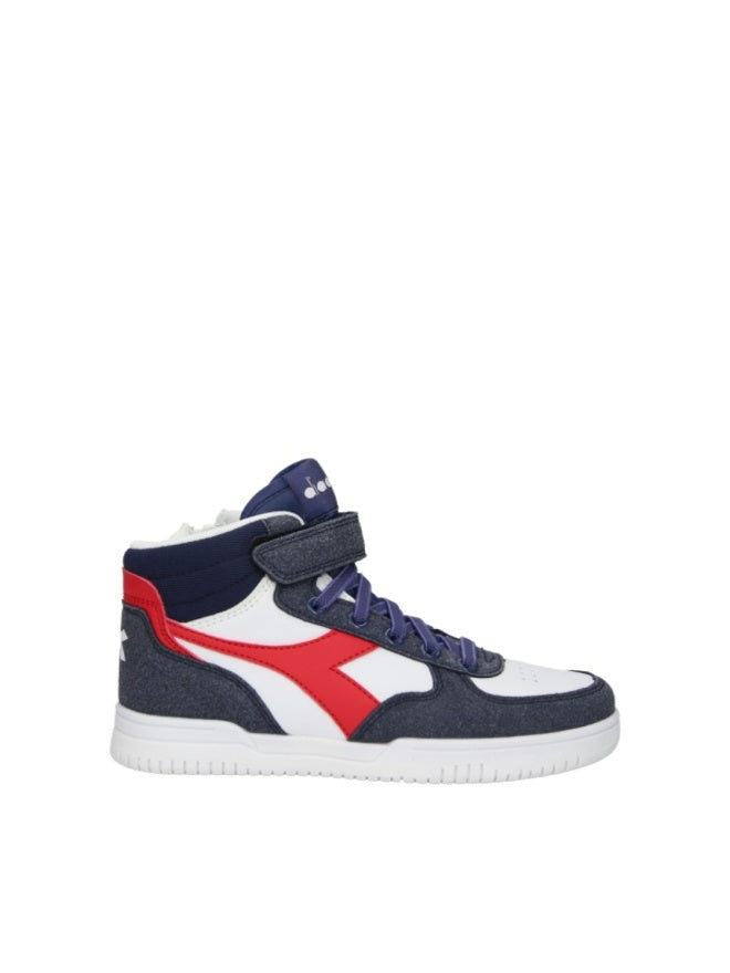 Chaussures montantes Diadora Raptor Mid Dust Bleu Blanc Enfant