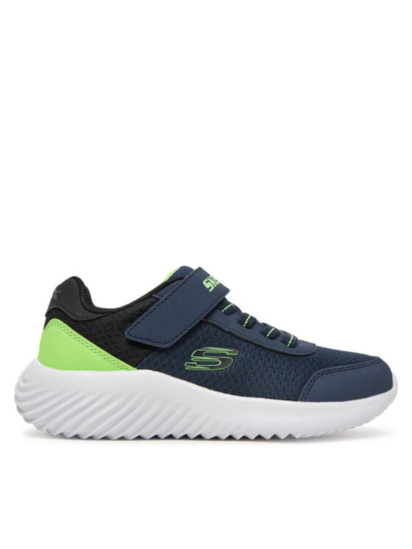 Skechers Bounder Trekzic Chaussures Bleu Jaune Fluo Enfant