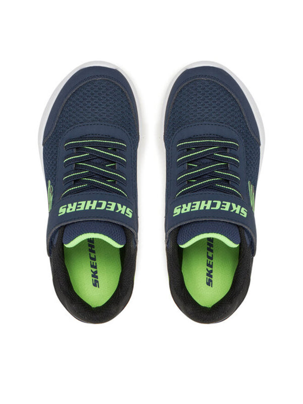 Skechers Bounder Trekzic Chaussures Bleu Jaune Fluo Enfant