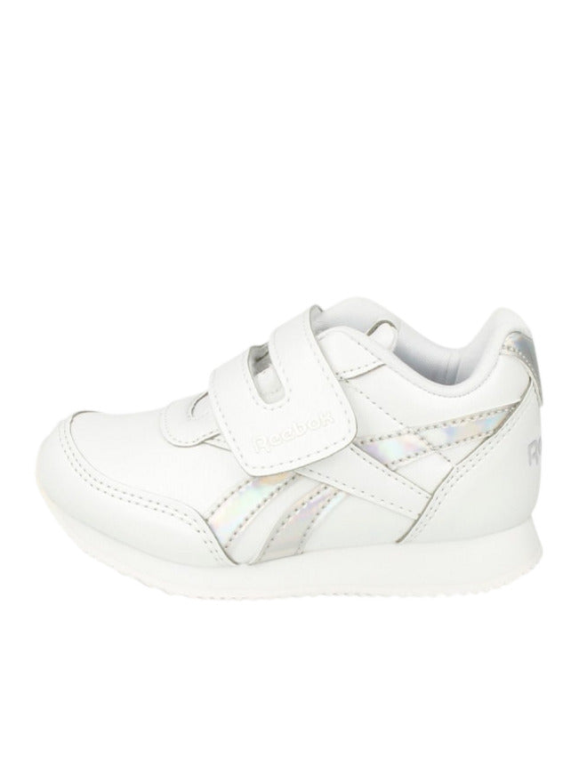 Reebok Royal Jog Blanc-Argent 1v Chaussures Blanches Enfant