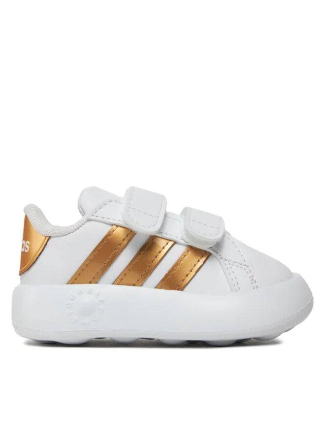 Adidas Grand Court 2.0 Chaussures Blanc Or Enfant