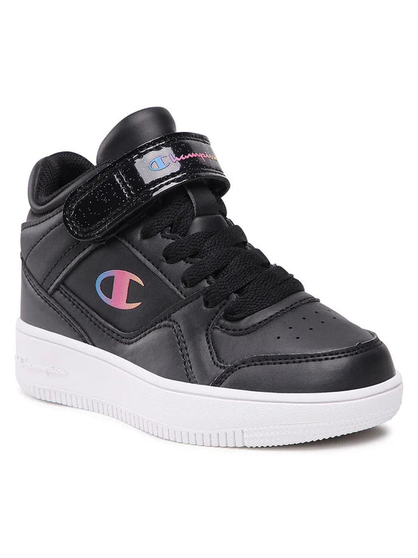 Champion Rebound Vintage Mid G Ps Chaussures Montantes Noires Enfant