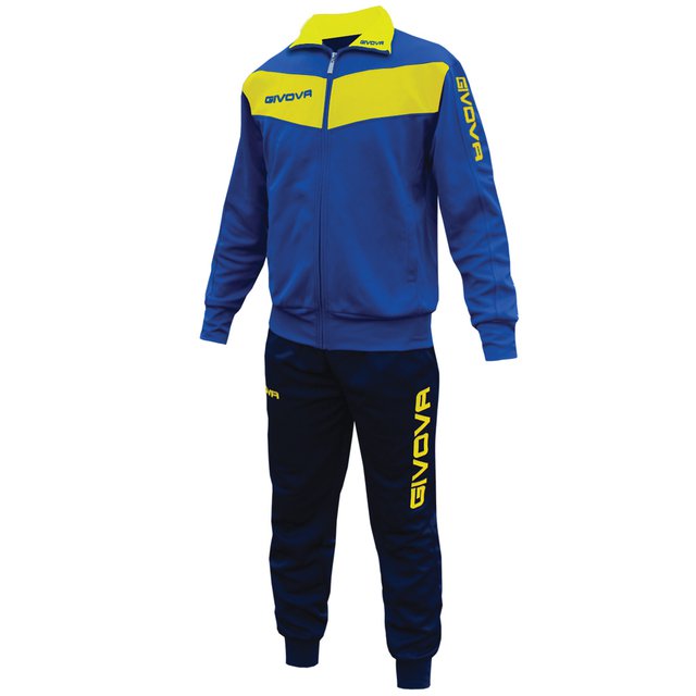 Givova Visa Completo Tuta Giallo Blu Turchese Uomo