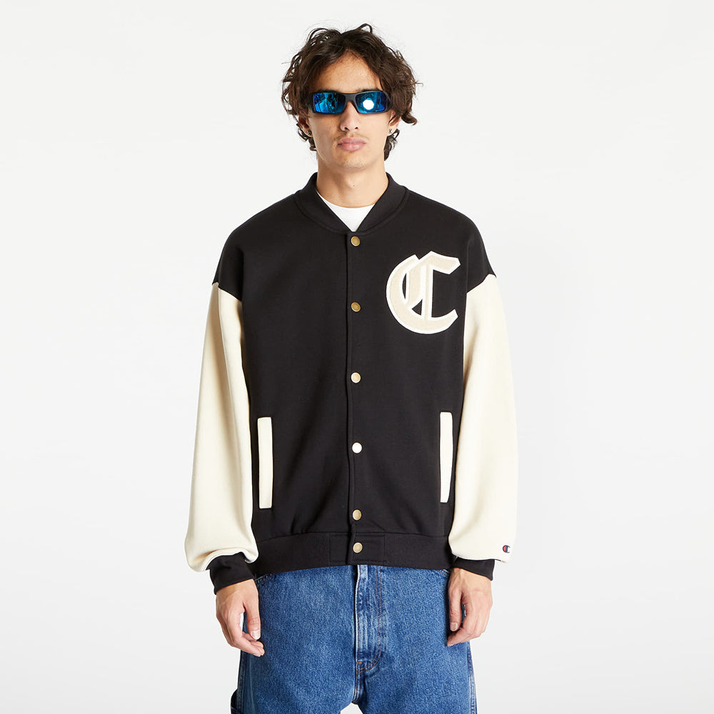 Champion Sweat-shirt Boutons Bleu Beige Homme