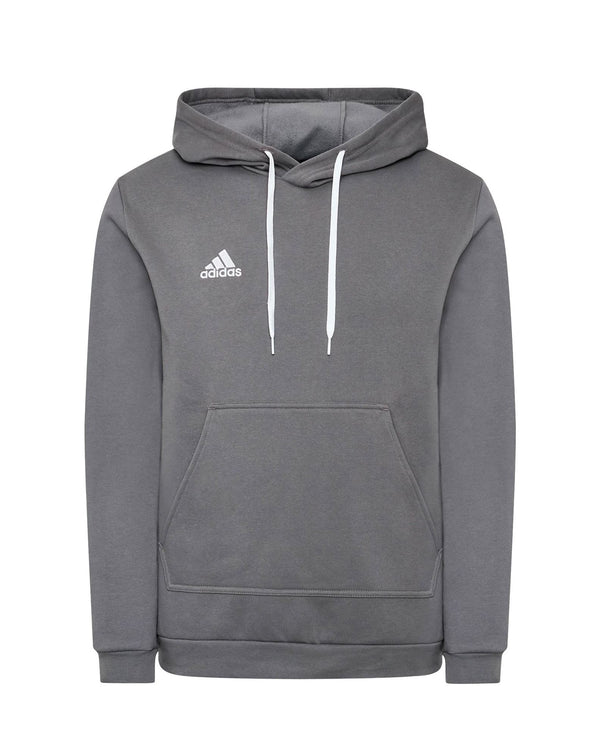 Adidas Essentials Fleece 3 Stripes Felpa Chiusura Zip Con Cappuccio Grigia Uomo