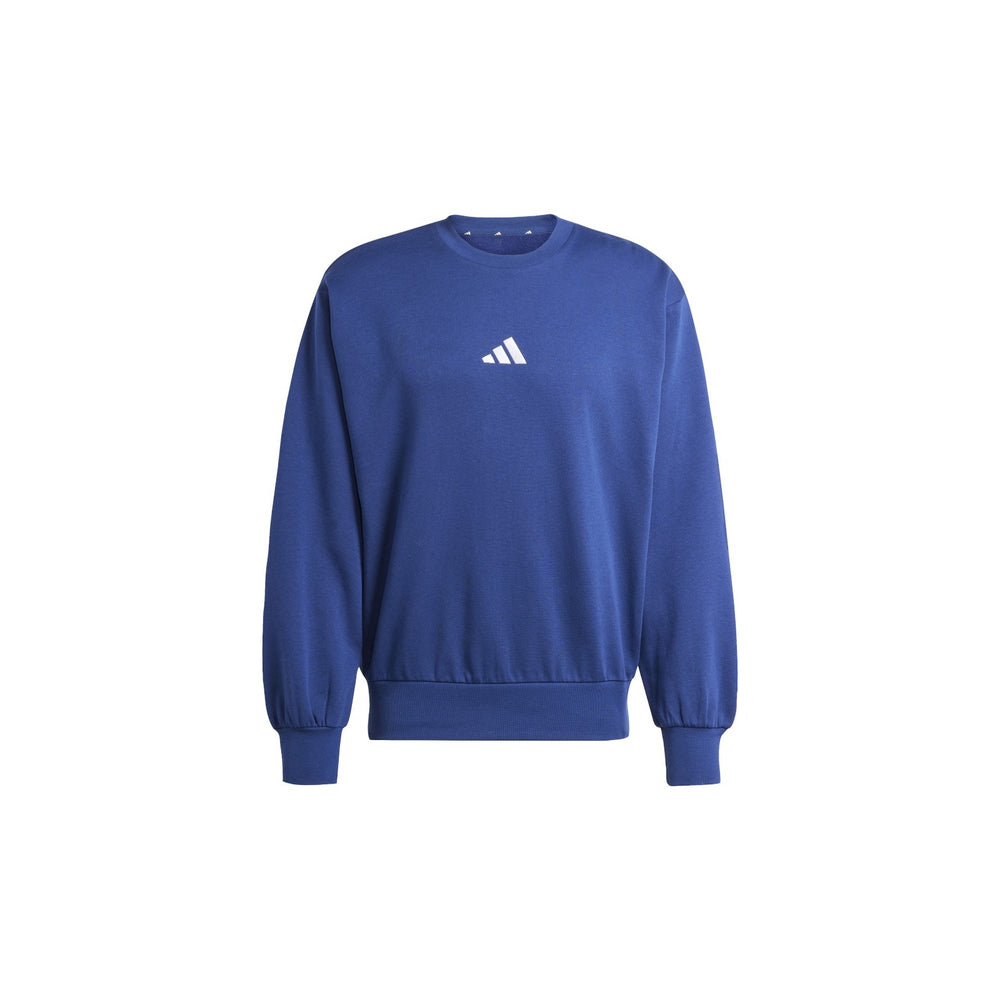 Sweat-shirt ras-du-cou Adidas Essentials Feelcozy Fleece bleu homme