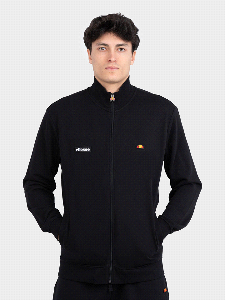 Ellesse Sweat-shirt à capuche zippé noir pour homme