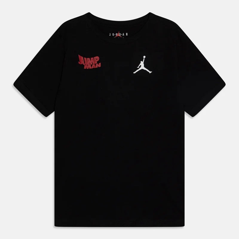 T-shirt Air Jordan Stack Crew Noire Originale pour le Basket