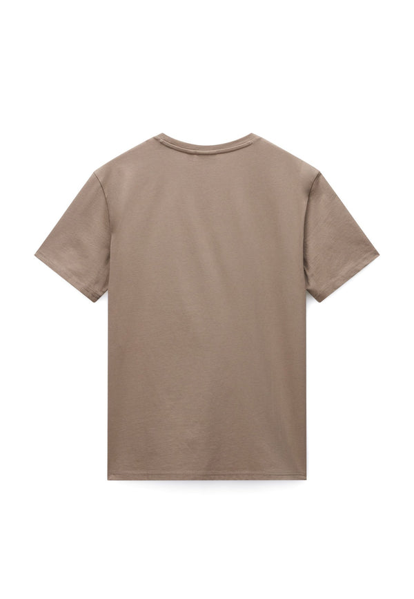 Napapijri Salis SS T-shirt Maniche Corte Beige Uomo