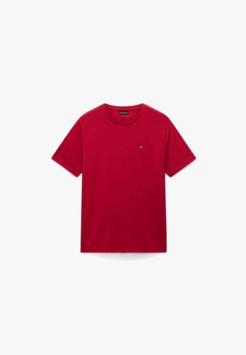 Napapijri Salis SS T-shirt Manches Courtes Rouge Homme