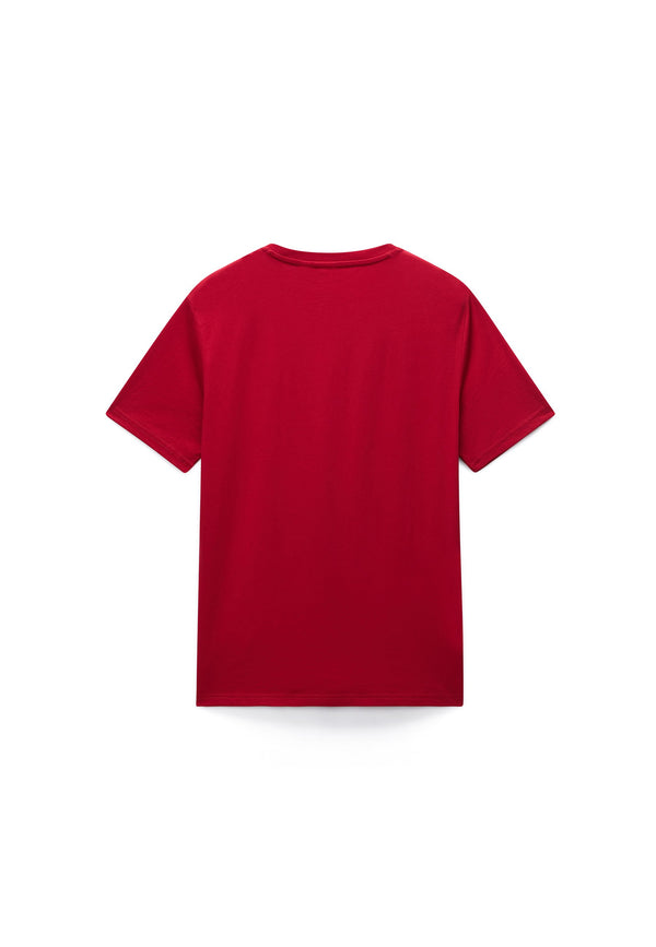 Napapijri Salis SS T-shirt Maniche Corte Rossa Uomo