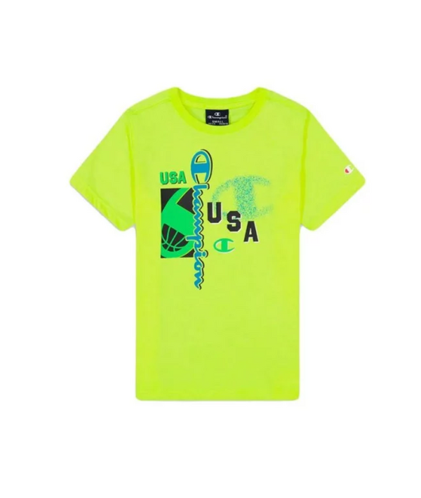 T-shirt Jaune Champion Modern Basket Enfant