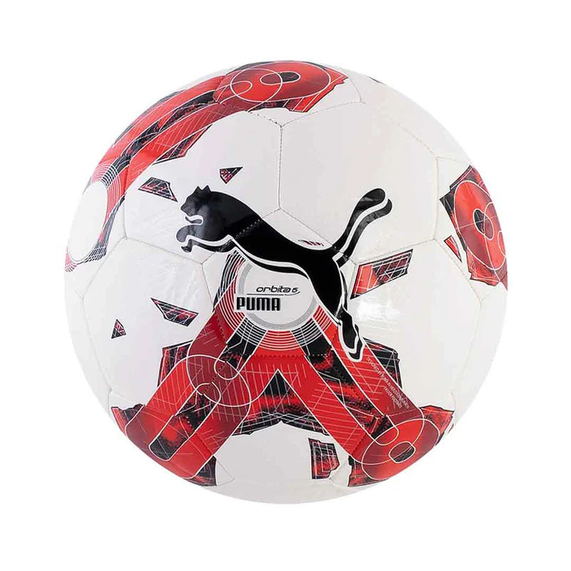 Puma Orbita 6 Ms Pallone Da Calcio Bianco Rosso