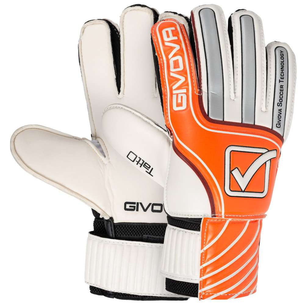 Givova Tatto Guanti Da Portiere Bianco Arancione Bambini