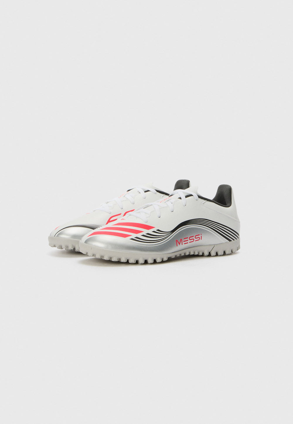 Adidas F50 Messi Club TF M Chaussures de Foot en Salle Gris Blanc Unisexe