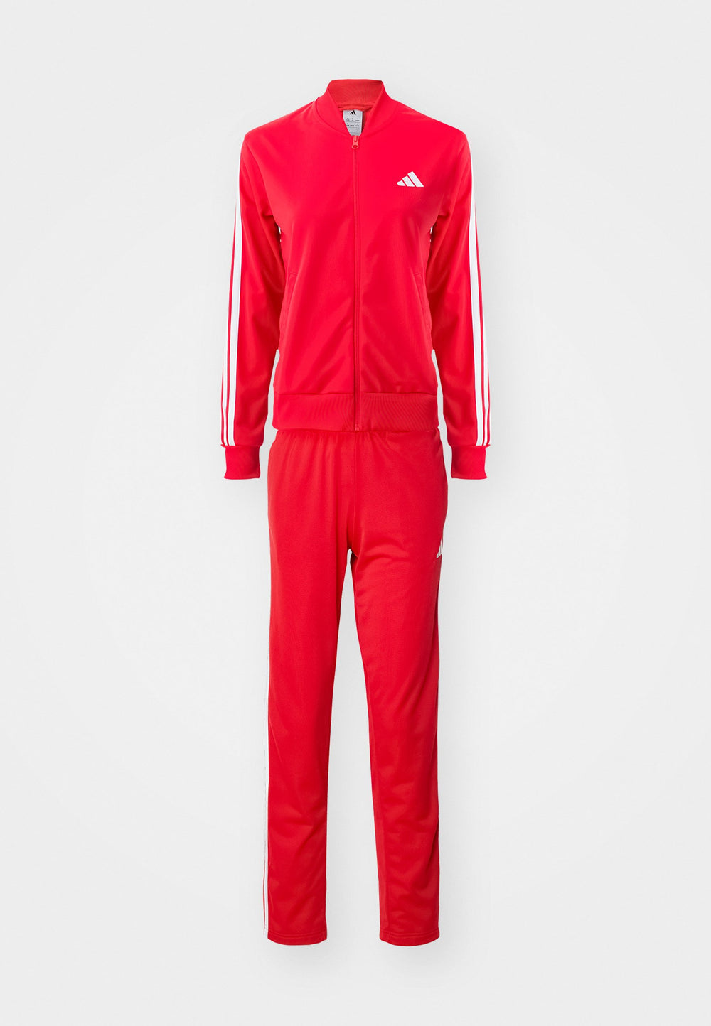 Adidas Essentials 3-Stripes Completo Tuta Rossa Donna