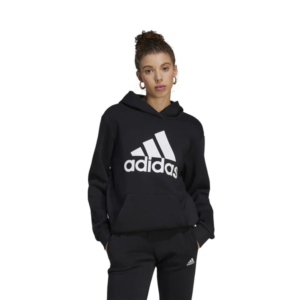 Adidas Essentials Felpa Con Cappuccio Nero Donna