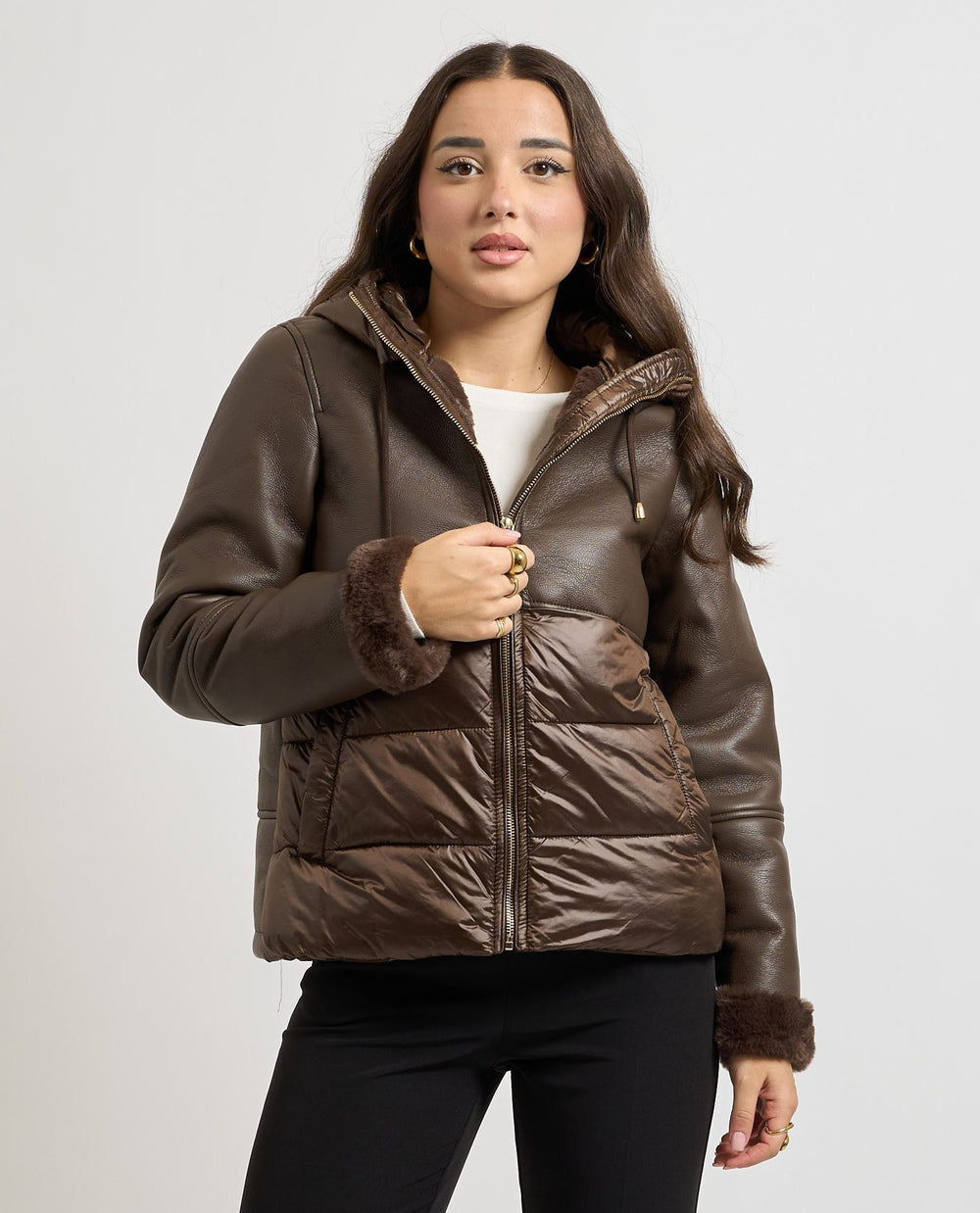 Yes Zee Parka softshell marron femme