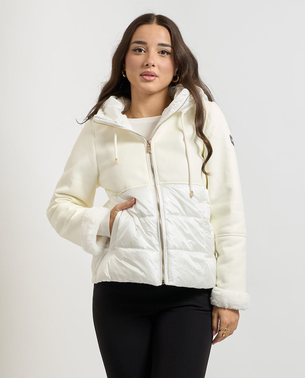 Parka softshell Yes Zee blanc pour femme
