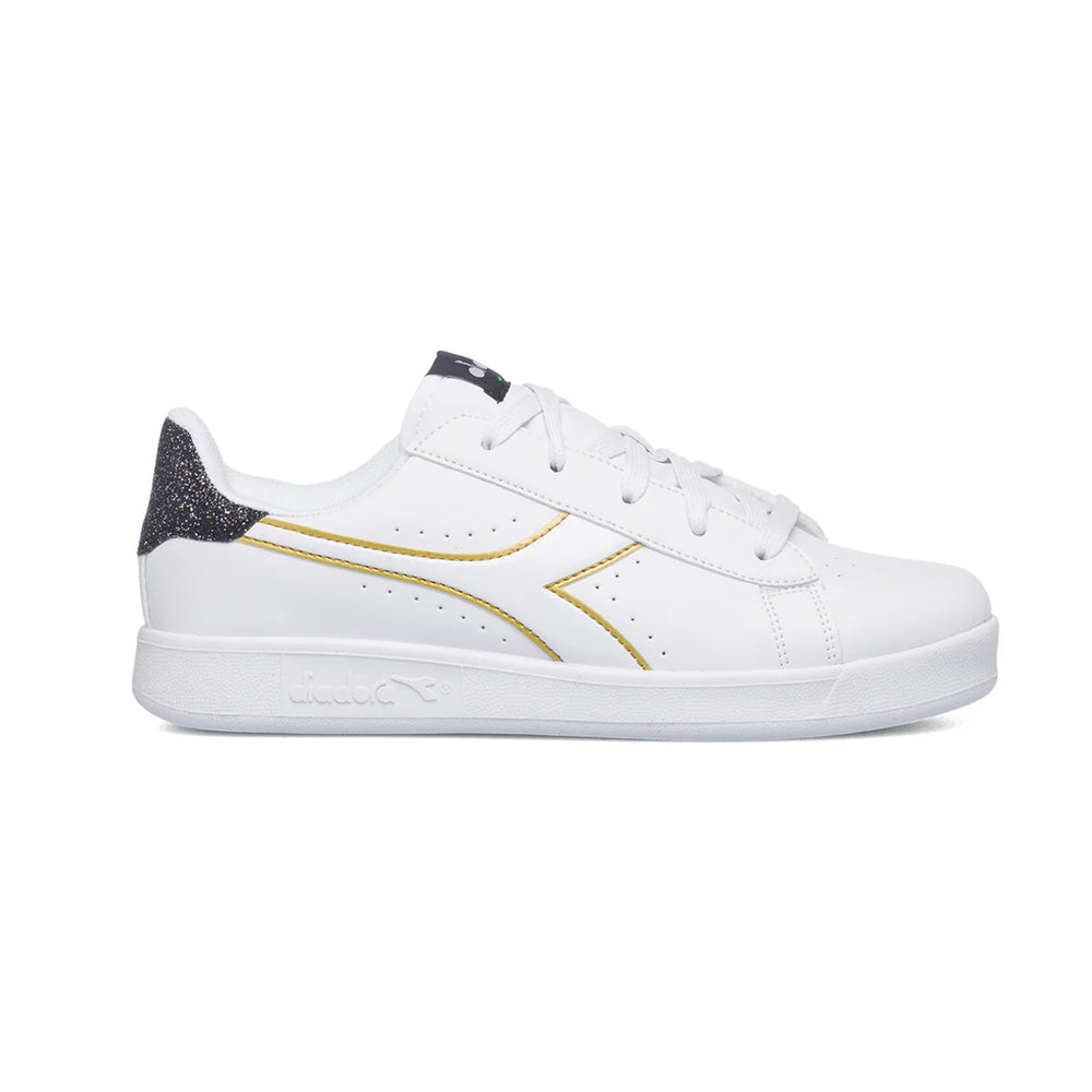 Diadora Game P GS Chaussures Blanches Noires Femme