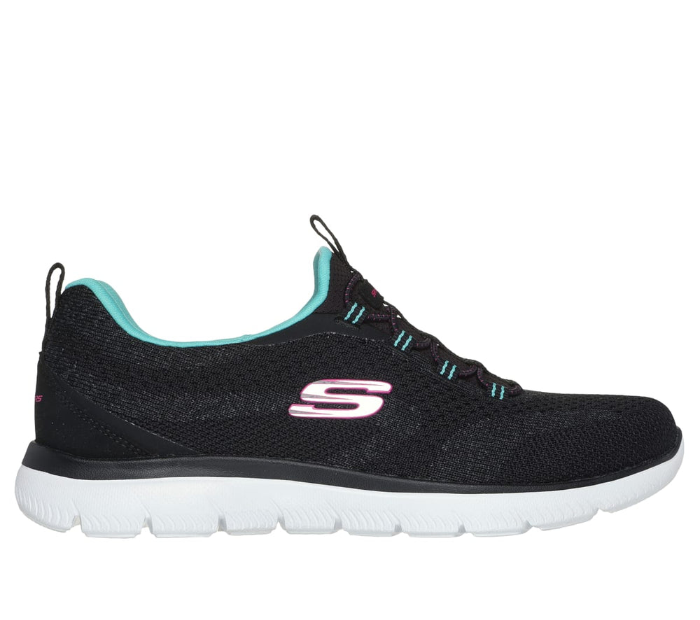 Skechers Summits Vegan Chaussures Femme Noir Bleu