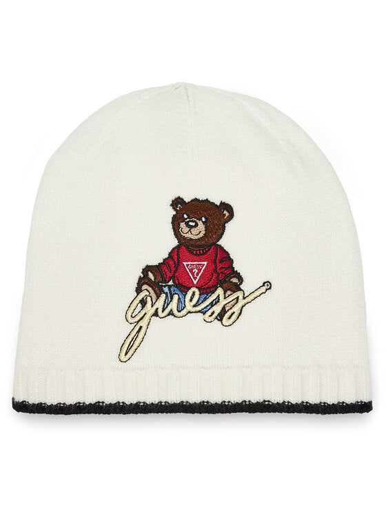 Guess Casquette blanche brodée pour enfants