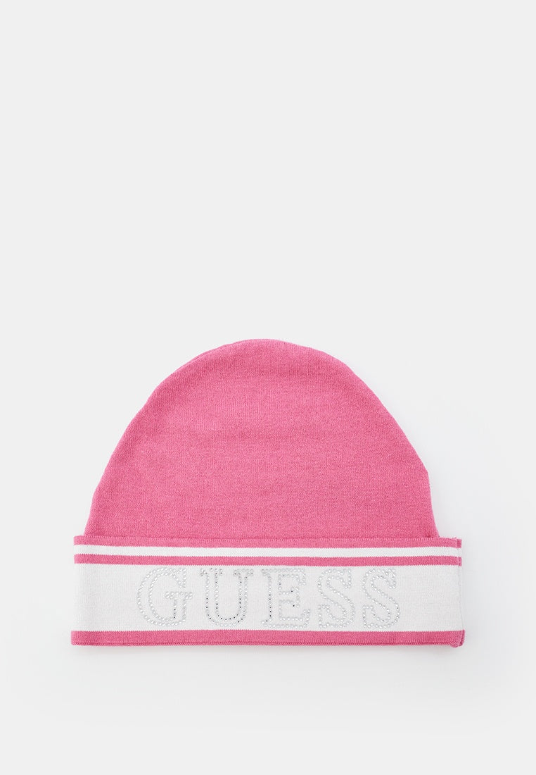 Guess Kids Cappello Rosa Bianco Bambina