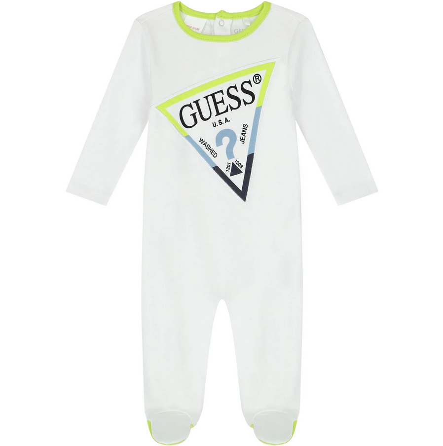 Guess Baby Tutina Neonato Bianca Bambini