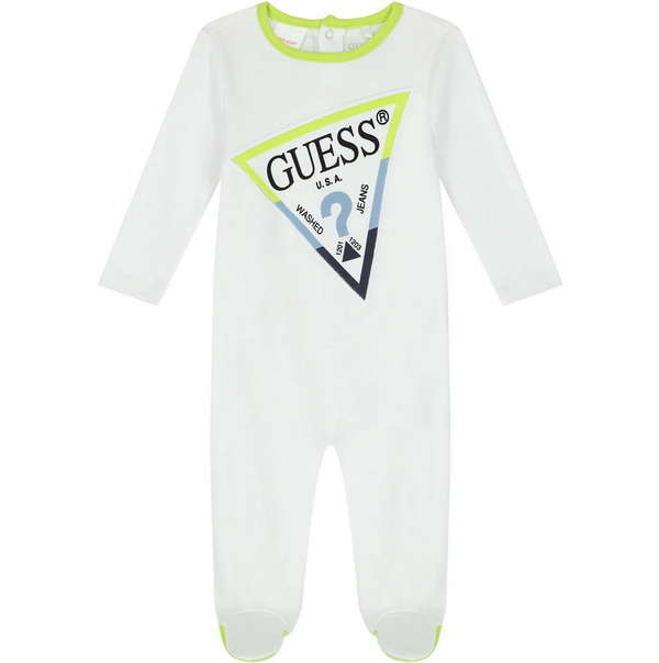 Guess Baby Tutina Neonato Bianca Bambini