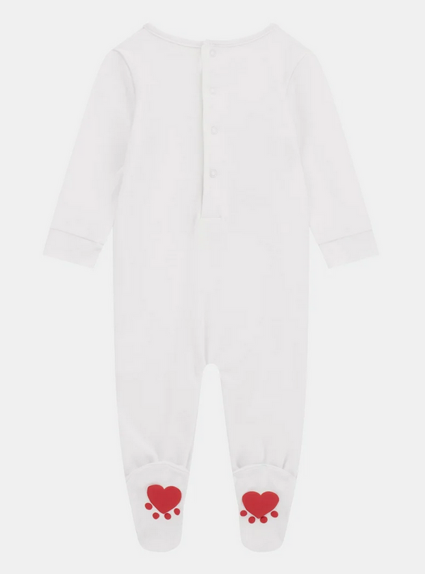 Guess Baby Tutina Neonato Bianca Bambini