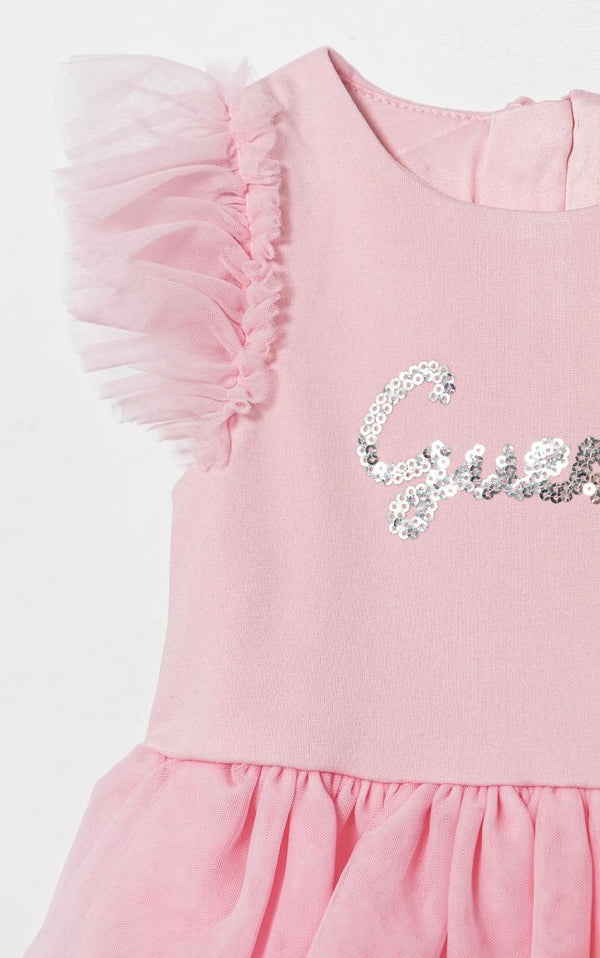 Guess Baby Vestito Total Pink Bambina
