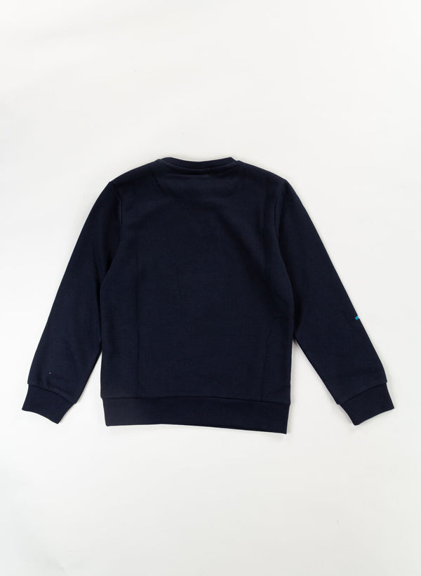 Guess Felpa Girocollo Blu bambino