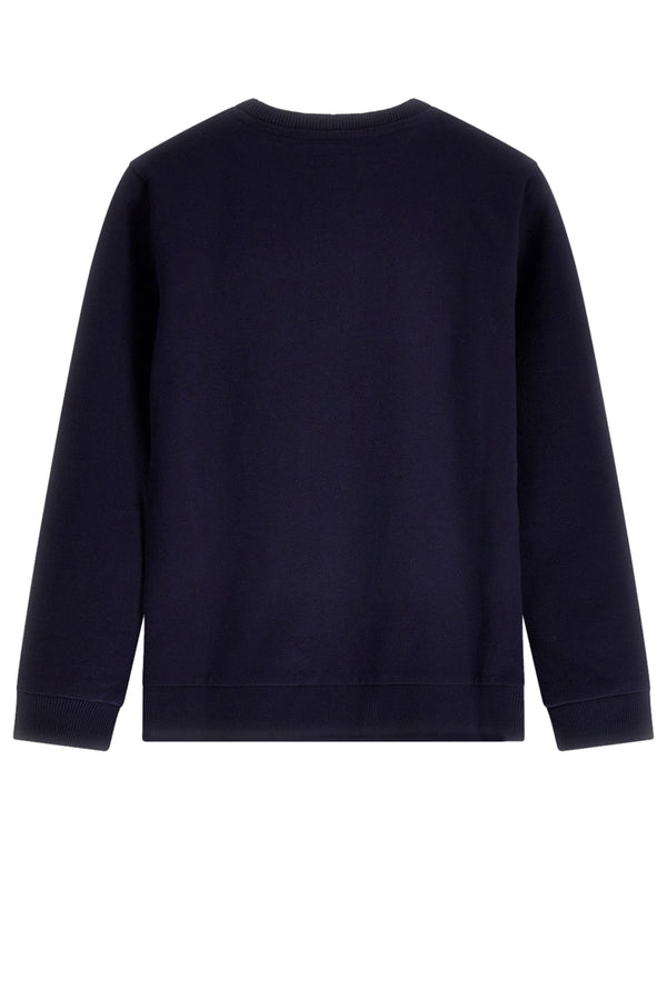 Guess Felpa Girocollo Blu Bambini Ragazzi