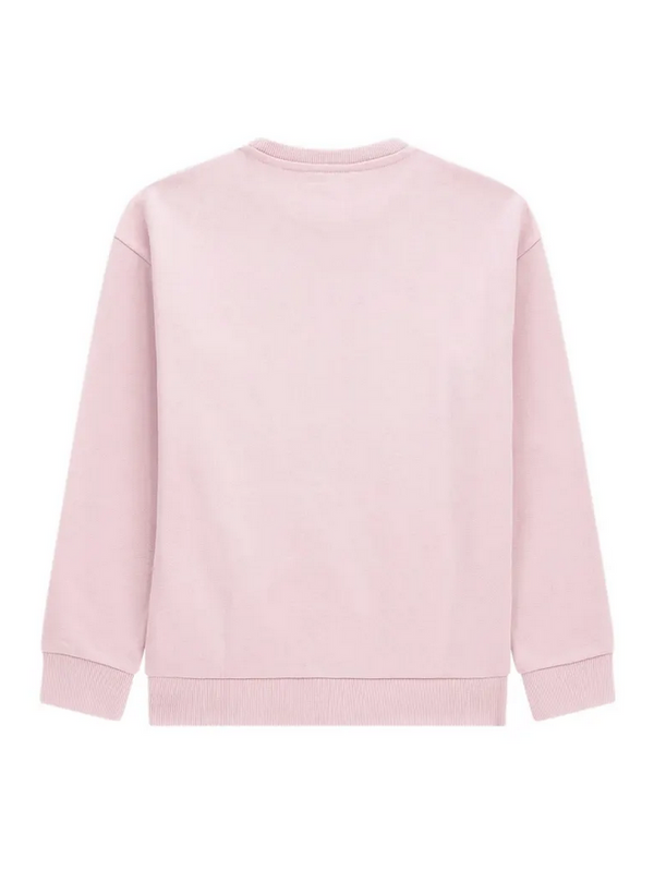 Guess Blouses Print Sweater Sweat Ls Active Felpa Giroccollo Rosa Bambine Ragazze