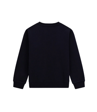 Guess Felpa Girocollo Con Stampe Nera Bambine Ragazze