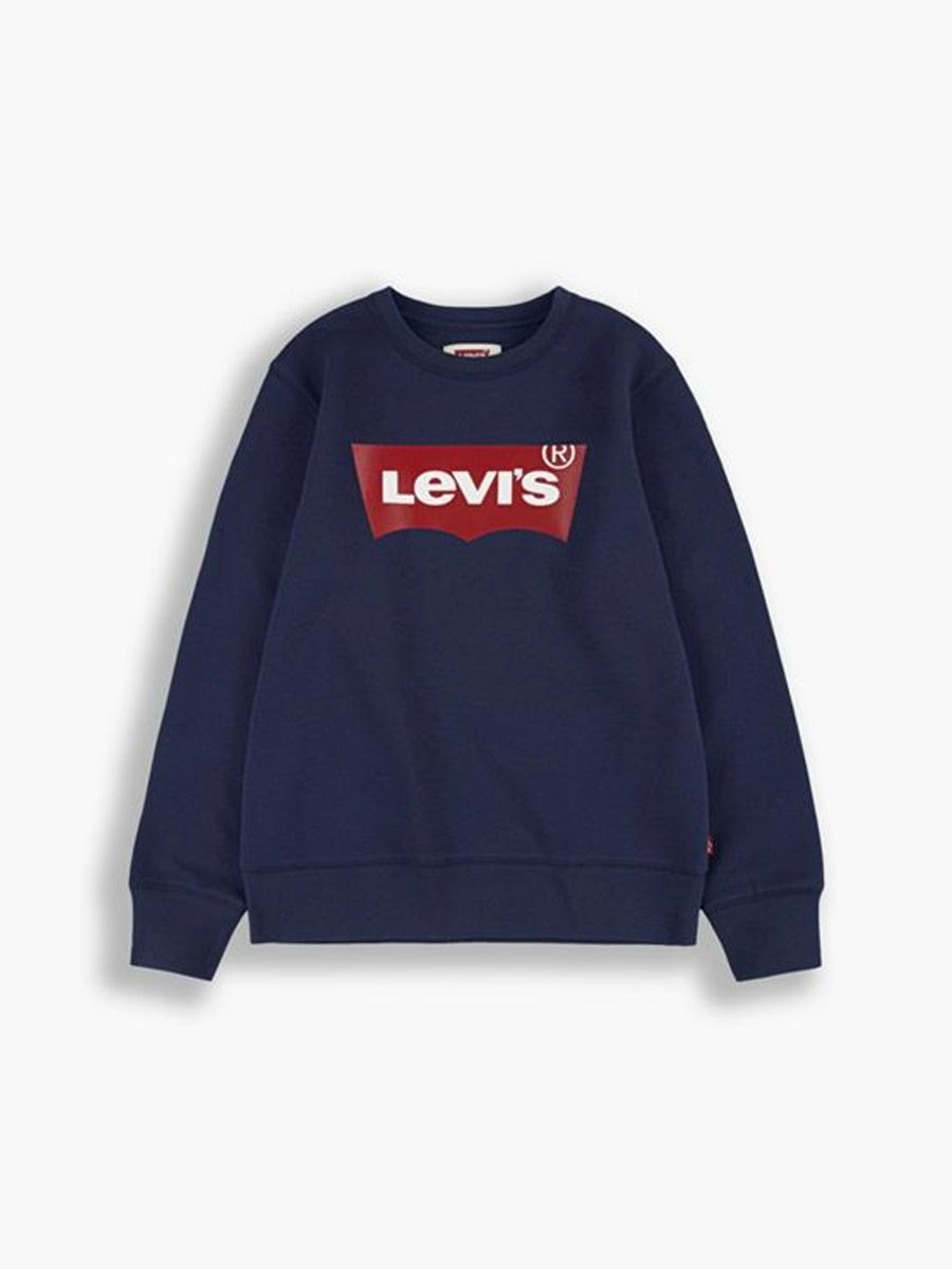 Sweat-shirt ras-du-cou Levi's Batwing bleu pour enfant