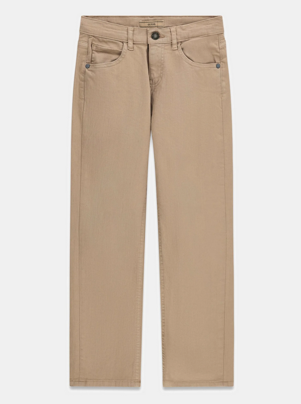 GUESS JEANS GARÇON COULEUR CAFÉ AJUSTABLE À LA TAILLE
