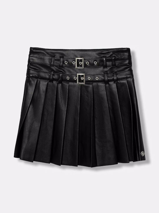 Guess Kids Gonna In Pelle Nera Bambine Ragazze