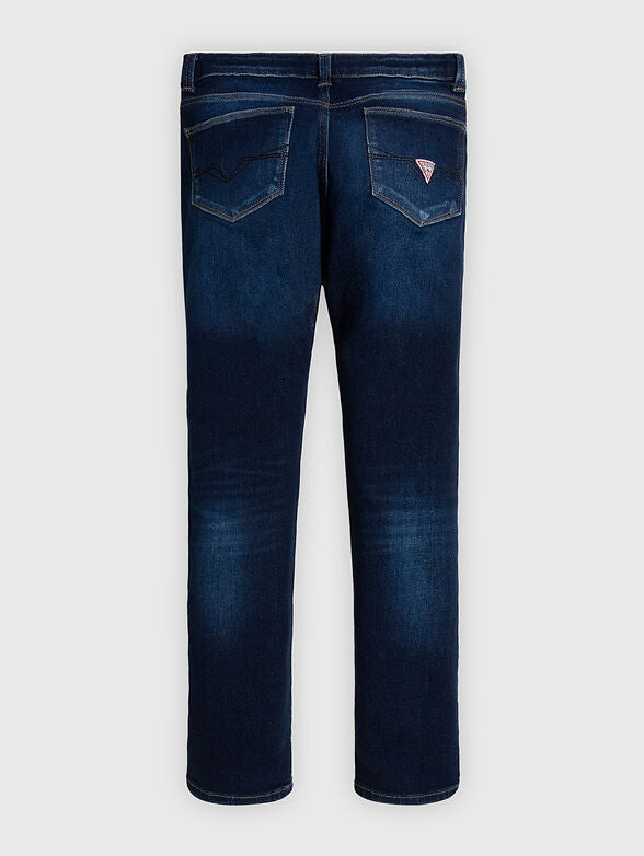 Guess Jeans en jean bleu foncé pour enfant