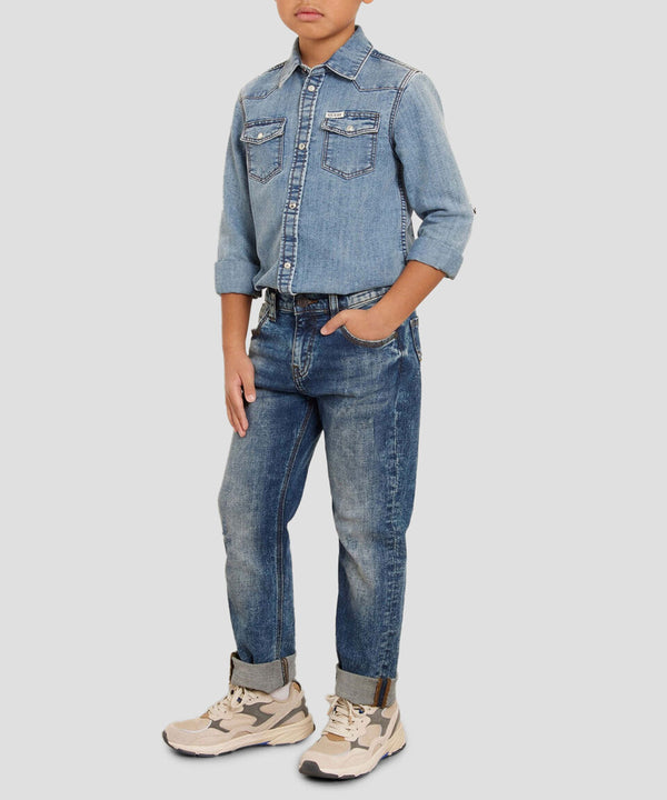Guess Jeans Denim bleu foncé Enfant Garçon