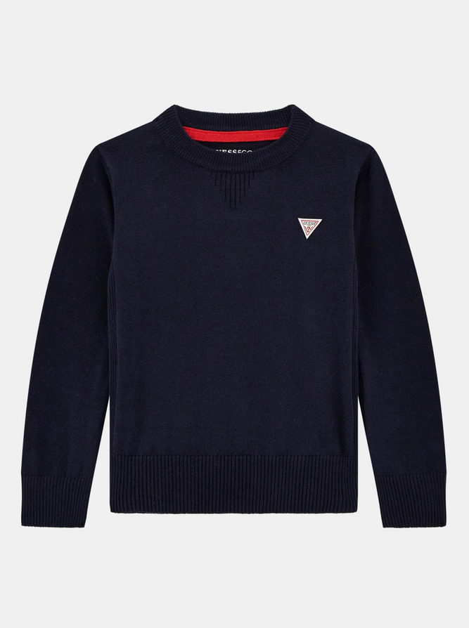 Guess Pull Ras-du-cou Bleu Enfants