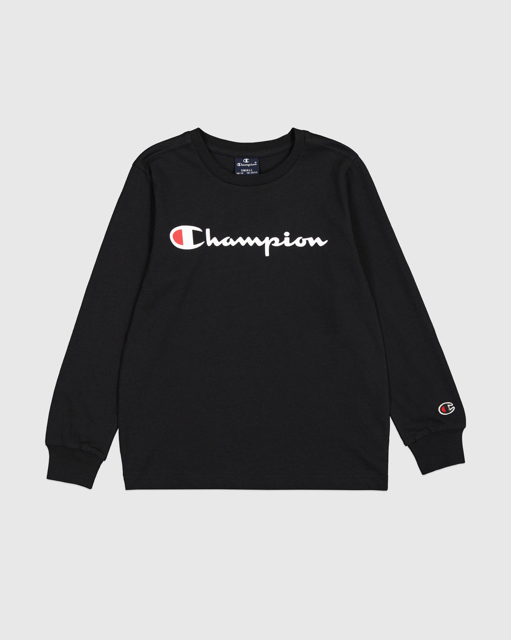 Champion Maglia a Maniche Lunghe Nera Bambini