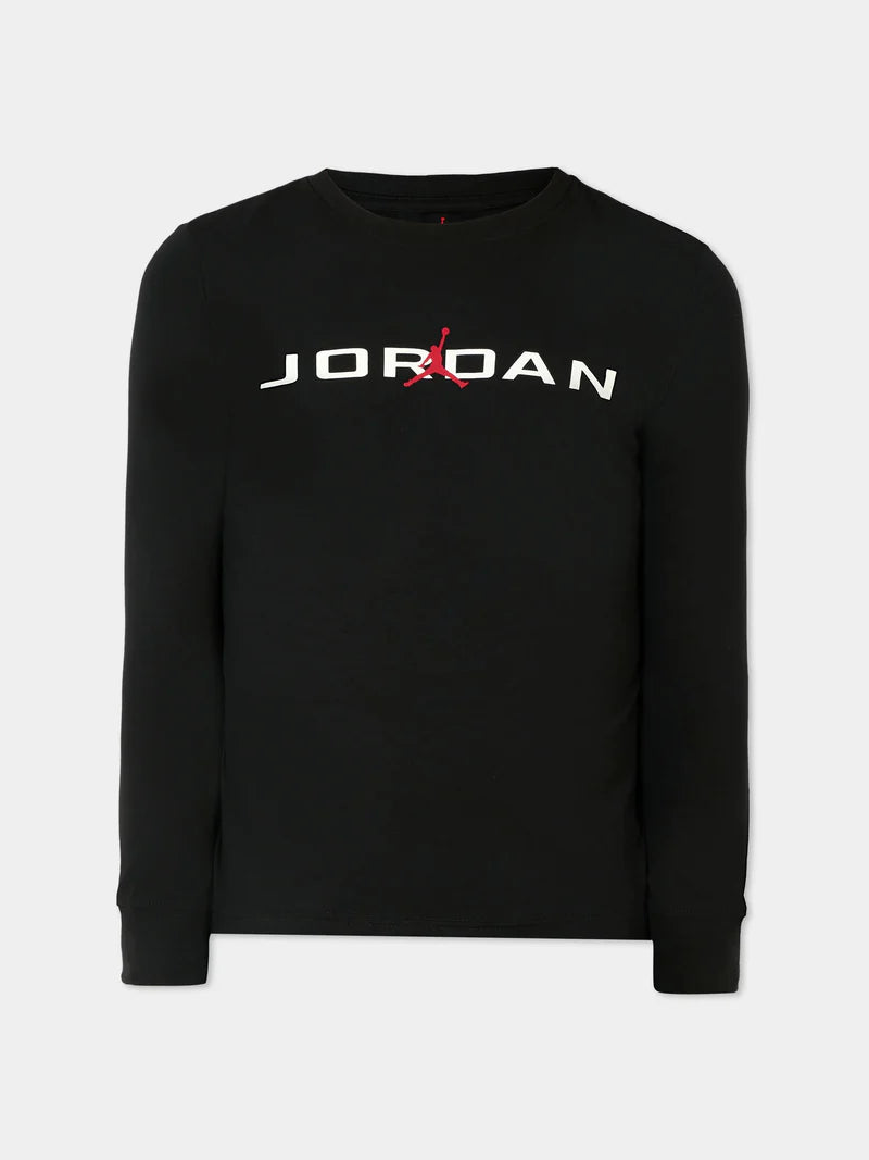 T-shirt Jordan pour Garçon Manches Longues Jumpman Air Noire