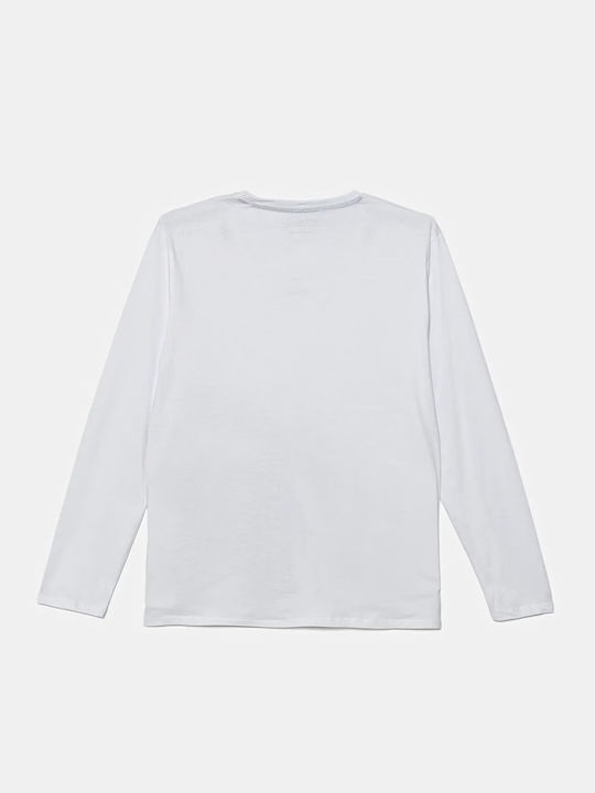 Guess Kids T-shirt Manches Longues Blanche