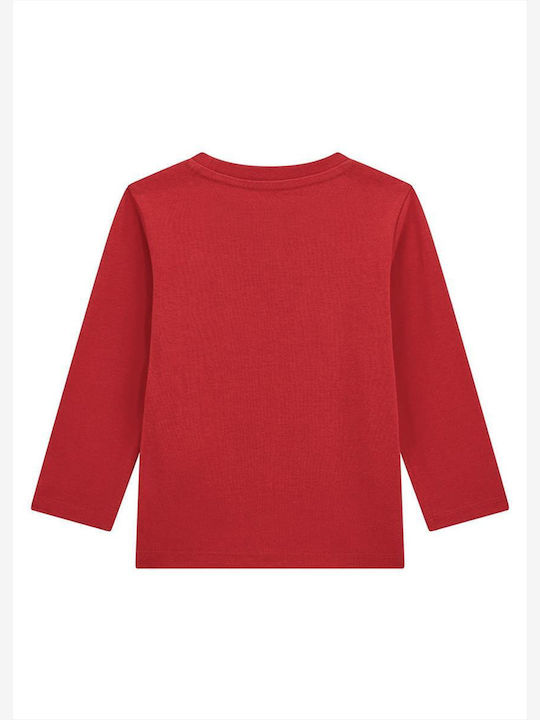 Guess Kids T-shirt Maniche Lunghe Rossa Bambini